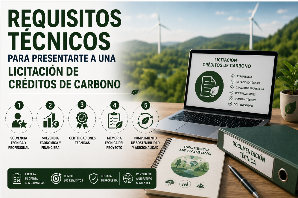 REQUISITOS TÉCNICOS PARA PRESENTARSE A UNA LICITACIOÓN DE CRÉDITOS DE CARBONO